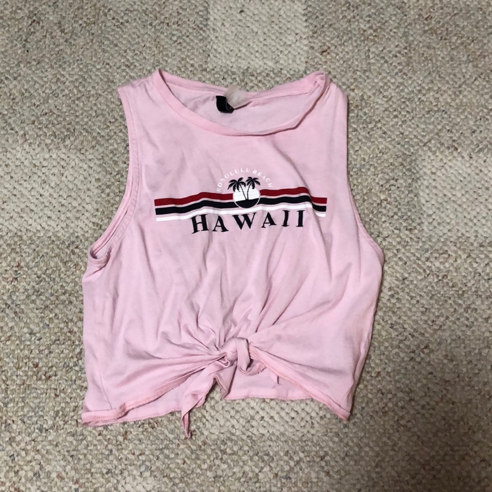 Pink crop top